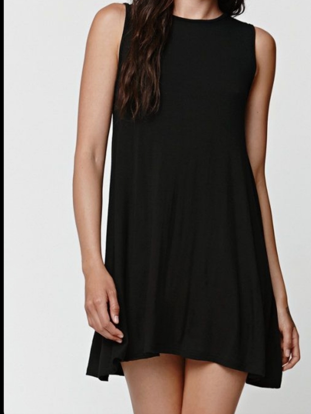 Hourglass Lilly Black Sleeveless Mini Dress